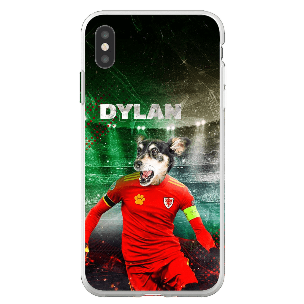 Funda para teléfono personalizada &#39;Wales Doggos Soccer&#39;