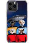 'Doggo-Trek' Funda personalizada para teléfono con 4 mascotas