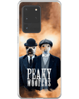 Funda personalizada para teléfono con 2 mascotas 'Peaky Woofers'