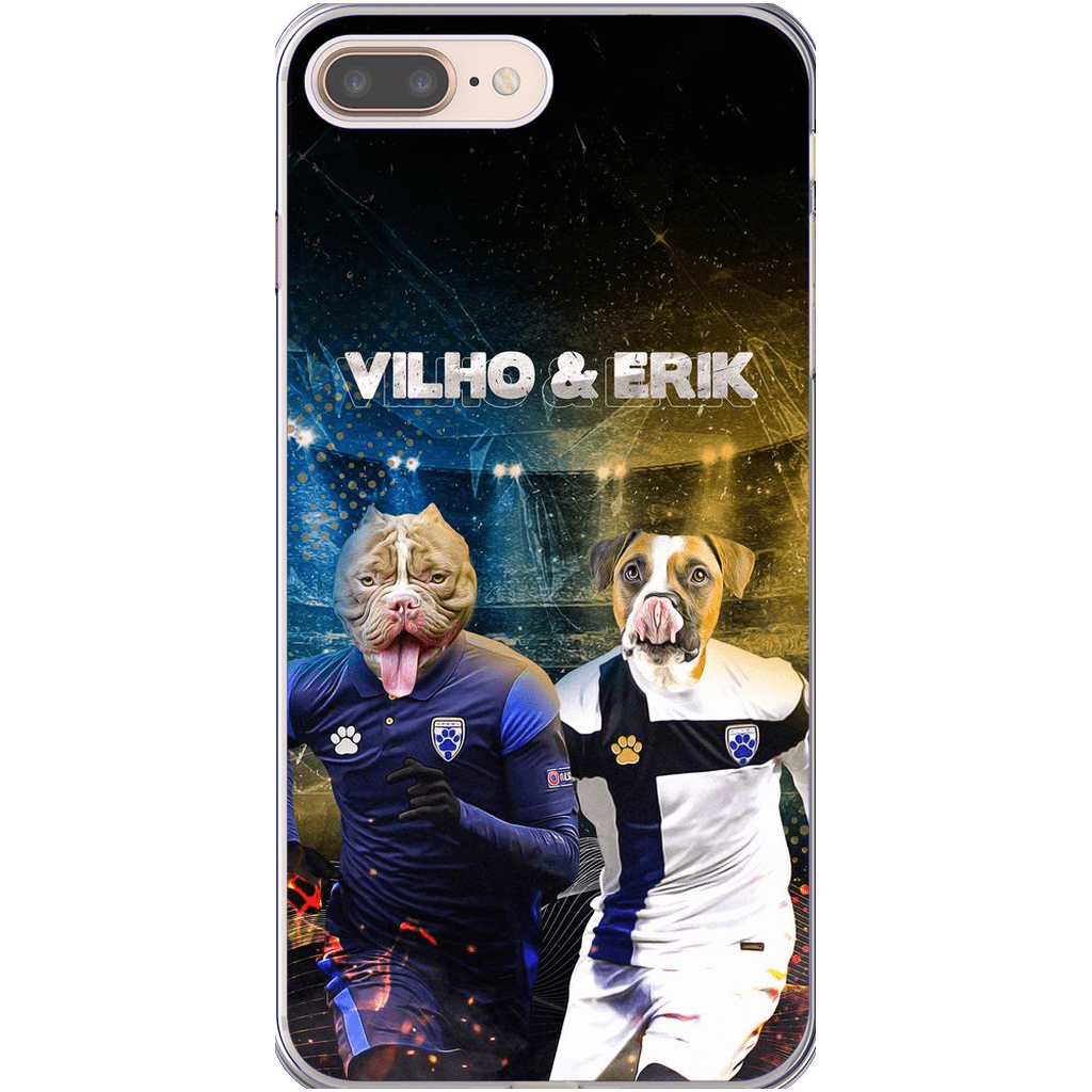 Funda personalizada para teléfono con 2 mascotas &#39;Finland Doggos&#39;