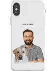 Funda moderna personalizada para teléfono para mascotas y humanos