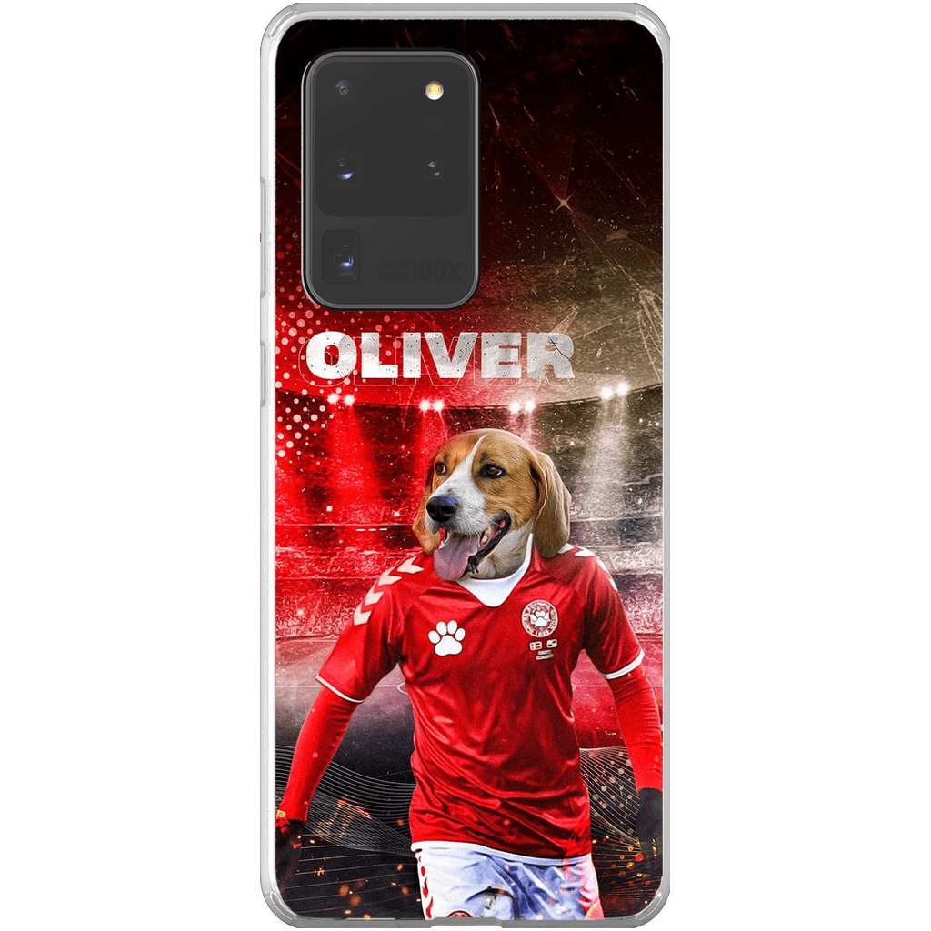 Funda para móvil personalizada &#39;Dinamarca Doggos Soccer&#39;