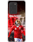 Funda para móvil personalizada 'Dinamarca Doggos Soccer'