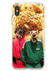 Funda personalizada para teléfono con 2 mascotas 'Squid Paws'