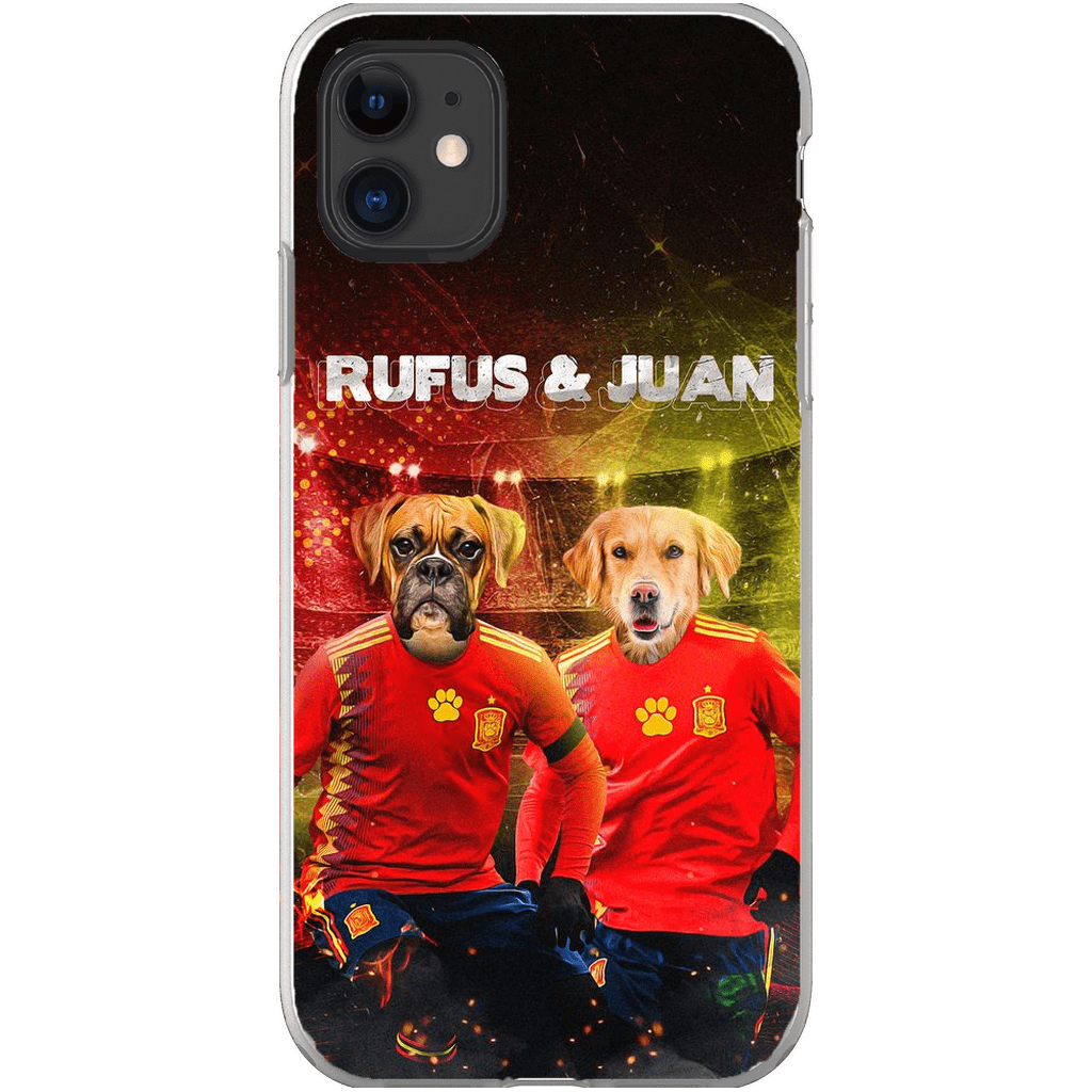 &#39;Spain Doggos&#39; Funda personalizada para teléfono con 2 mascotas