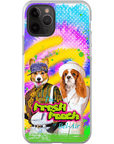 Funda personalizada para teléfono con 2 mascotas 'The Fresh Pooch'