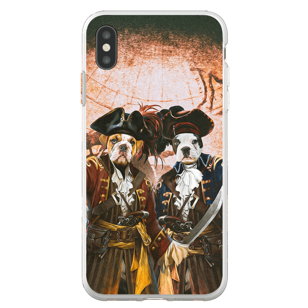 Funda personalizada para teléfono con 2 mascotas &#39;Los Piratas&#39;