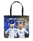 Bolsa de tela personalizada para 2 mascotas 'England Doggos'