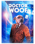 'Dr. Póster Mascota personalizada Woof (masculino)