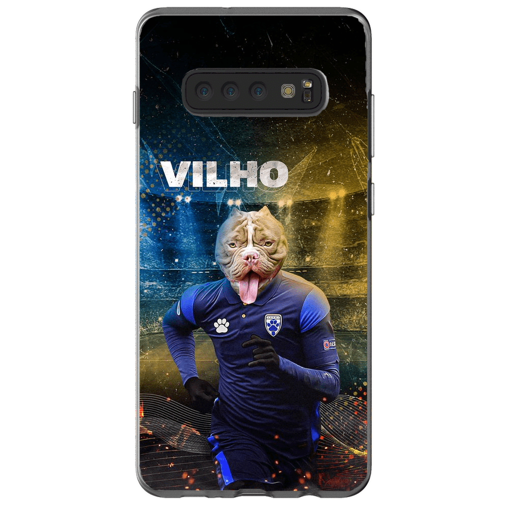 Funda para móvil personalizada &#39;Finland Doggos Soccer&#39;