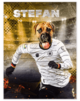 Póster personalizado para mascotas 'Alemania Doggos Soccer'