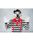 Lienzo personalizado para mascotas 'The Mime'