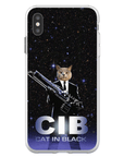 Funda para móvil personalizada 'Gato de negro'