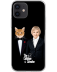 Funda para teléfono personalizada 'El padre gato y la madre gato'