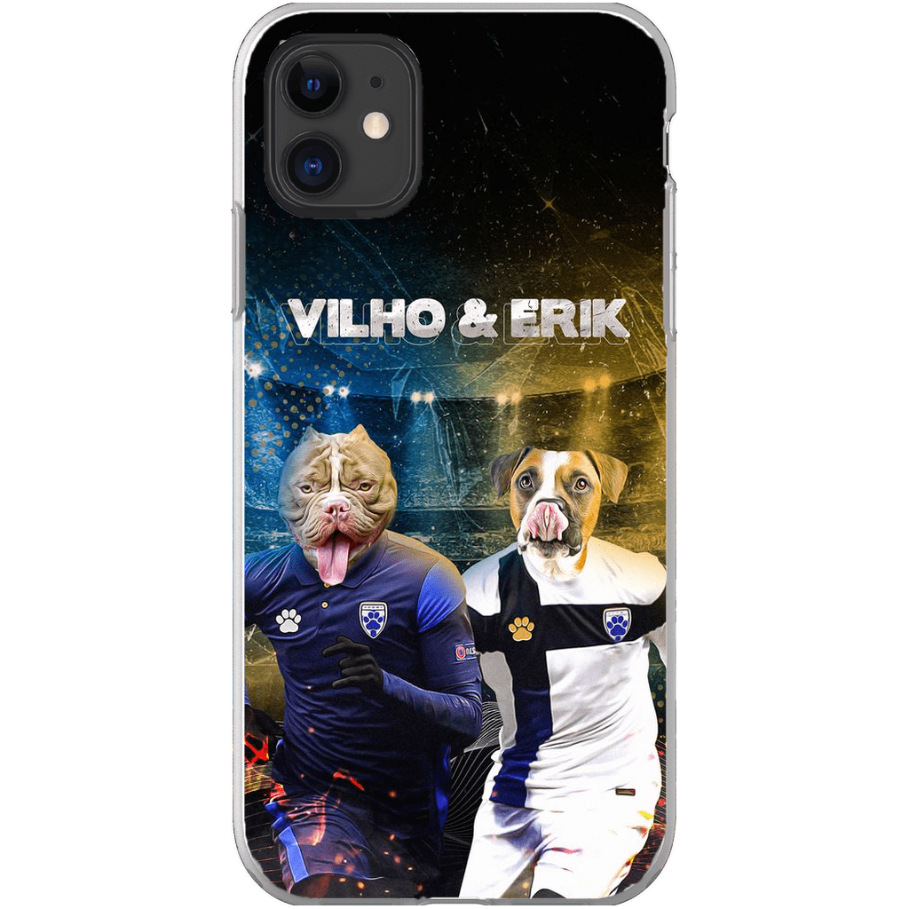 Funda personalizada para teléfono con 2 mascotas &#39;Finland Doggos&#39;