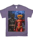 Camiseta personalizada para 2 mascotas 'Batdog &amp; Flash Doggo'