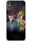 Funda personalizada para teléfono con 2 mascotas '2Paw And Notorious DOG'