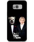 Funda personalizada para teléfono humano o mascota 'The Dogfather &amp; Dogmother'