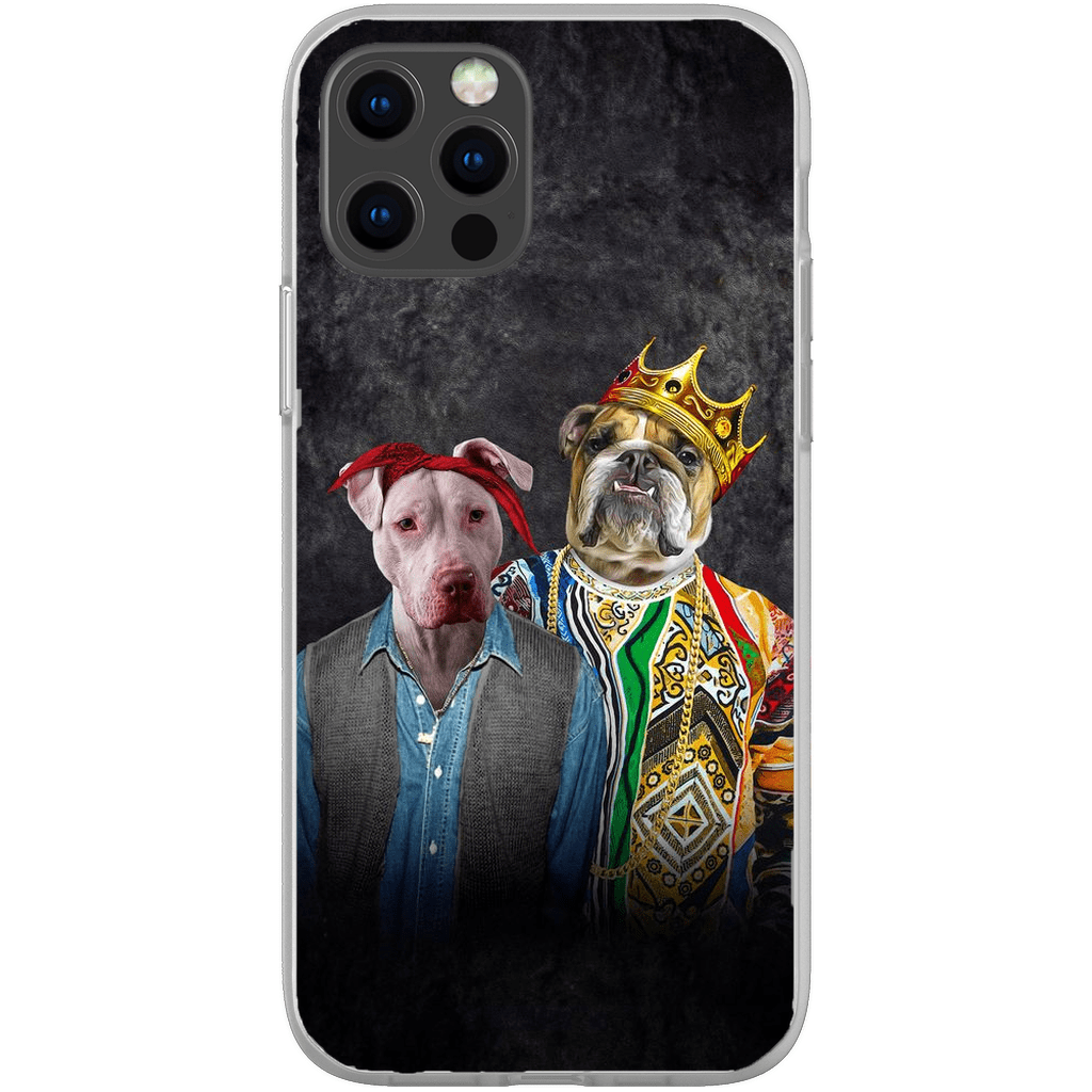 Funda personalizada para teléfono con 2 mascotas &#39;2Paw And Notorious DOG&#39;