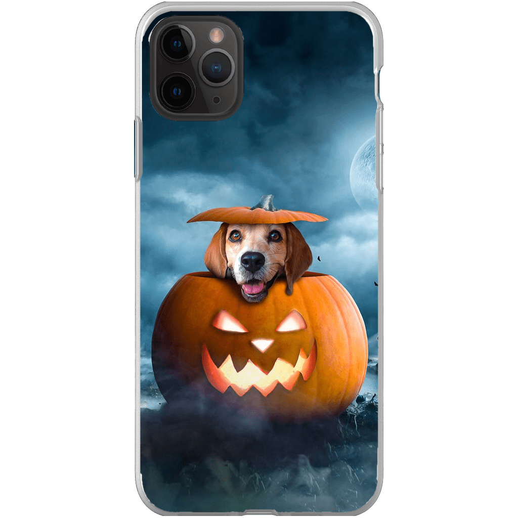 Funda para móvil personalizada &#39;The Pawmpkin&#39;