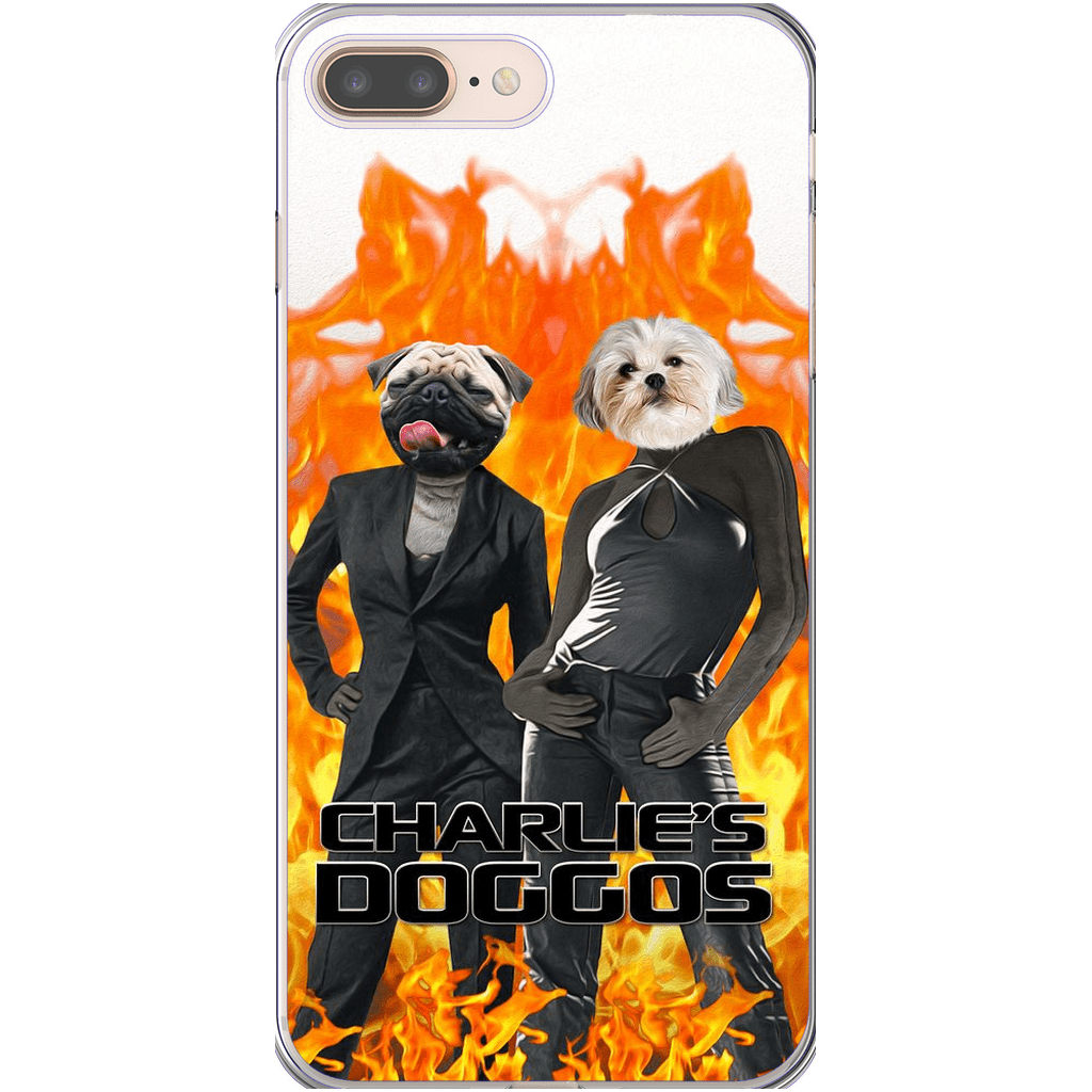 Funda personalizada para teléfono con 2 mascotas &#39;Charlie&#39;s Doggos&#39;