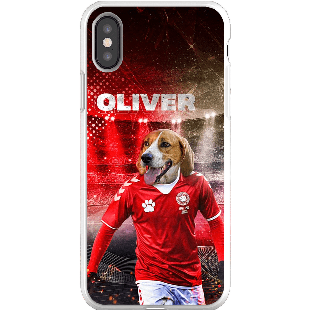 Funda para móvil personalizada &#39;Dinamarca Doggos Soccer&#39;