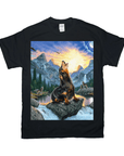 Camiseta personalizada para mascotas 'El lobo retro'