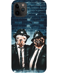 Funda personalizada para teléfono con 2 mascotas 'The Blues Doggos'