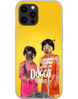 Funda personalizada para teléfono con 2 mascotas 'The Doggo Beatles'