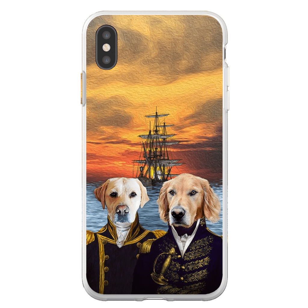 Funda personalizada para teléfono con 2 mascotas &#39;The Explorers&#39;