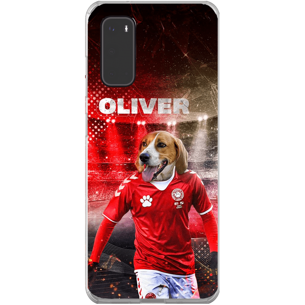 Funda para móvil personalizada &#39;Dinamarca Doggos Soccer&#39;