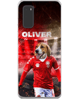 Funda para móvil personalizada 'Dinamarca Doggos Soccer'