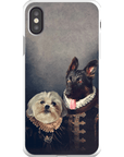 Funda personalizada para teléfono con 2 mascotas 'Duque y Duquesa'