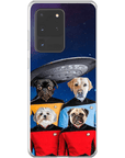 'Doggo-Trek' Funda personalizada para teléfono con 4 mascotas