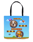 Bolsa Tote Mascota Personalizada Videojuego Retro