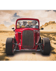 Manta personalizada para 4 mascotas 'The Hot Rod'