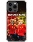 'Spain Doggos' Funda personalizada para teléfono con 2 mascotas