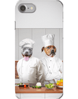 Funda personalizada para teléfono con 2 mascotas 'The Chefs'