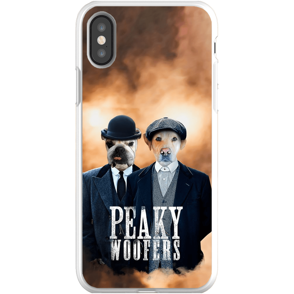 Funda personalizada para teléfono con 2 mascotas &#39;Peaky Woofers&#39;