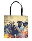 Bolsa de tela personalizada para 2 mascotas 'Pittsburgh Doggos'