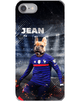 Funda para teléfono personalizada 'France Doggos Soccer'