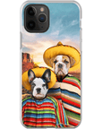 '2 Amigos' Funda personalizada para teléfono con 2 mascotas