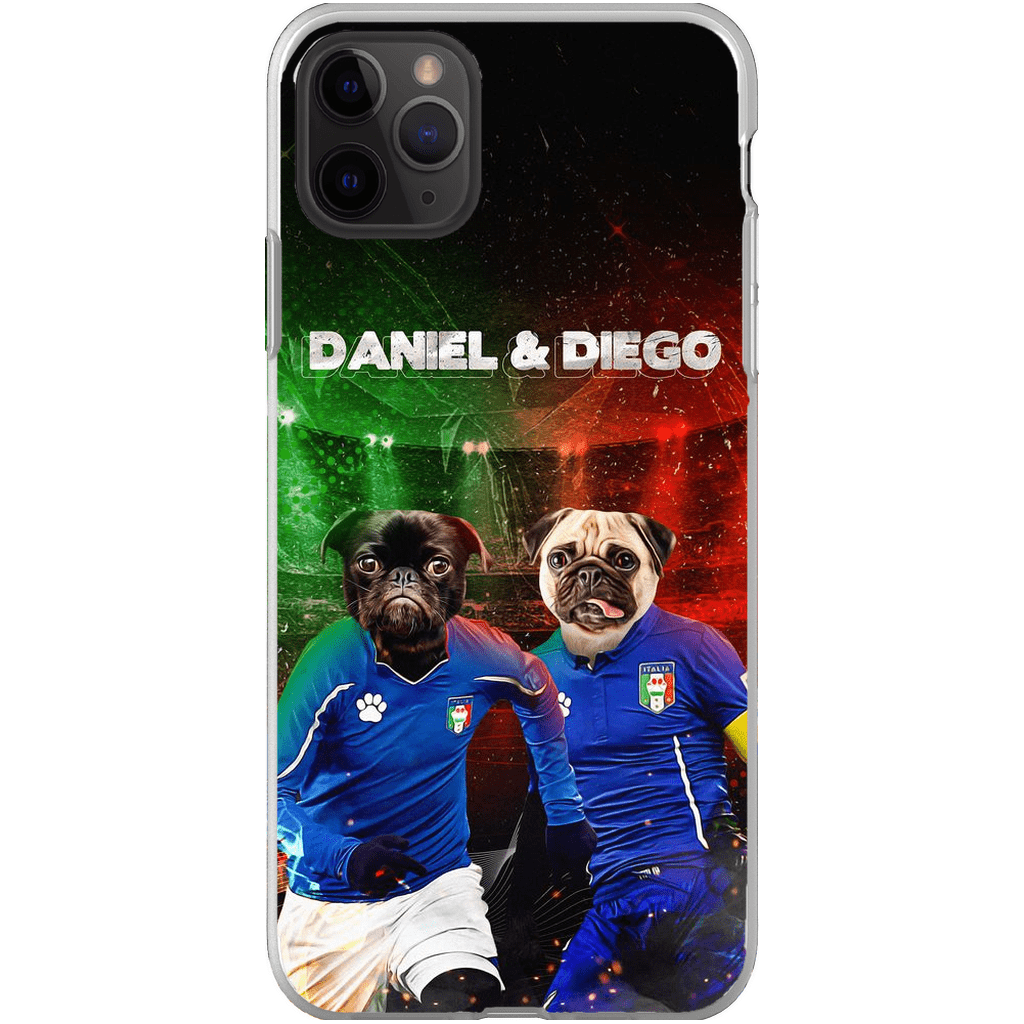 &#39;Italy Doggos&#39; Funda personalizada para teléfono con 2 mascotas