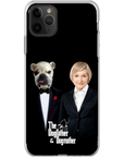 Funda personalizada para teléfono humano o mascota 'The Dogfather &amp; Dogmother'