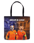 Bolsa de tela personalizada para 2 mascotas 'Holland Doggos'