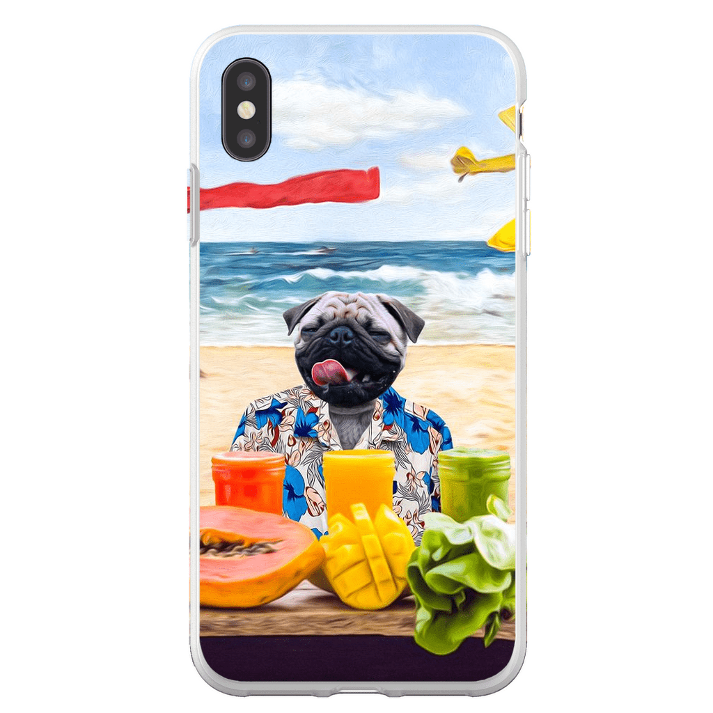 Funda para móvil personalizada &#39;El perro de la playa&#39;