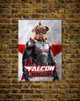 Póster Perro personalizado 'Falcon Doggo'