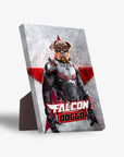 Lienzo personalizado para mascotas 'Falcon Doggo'