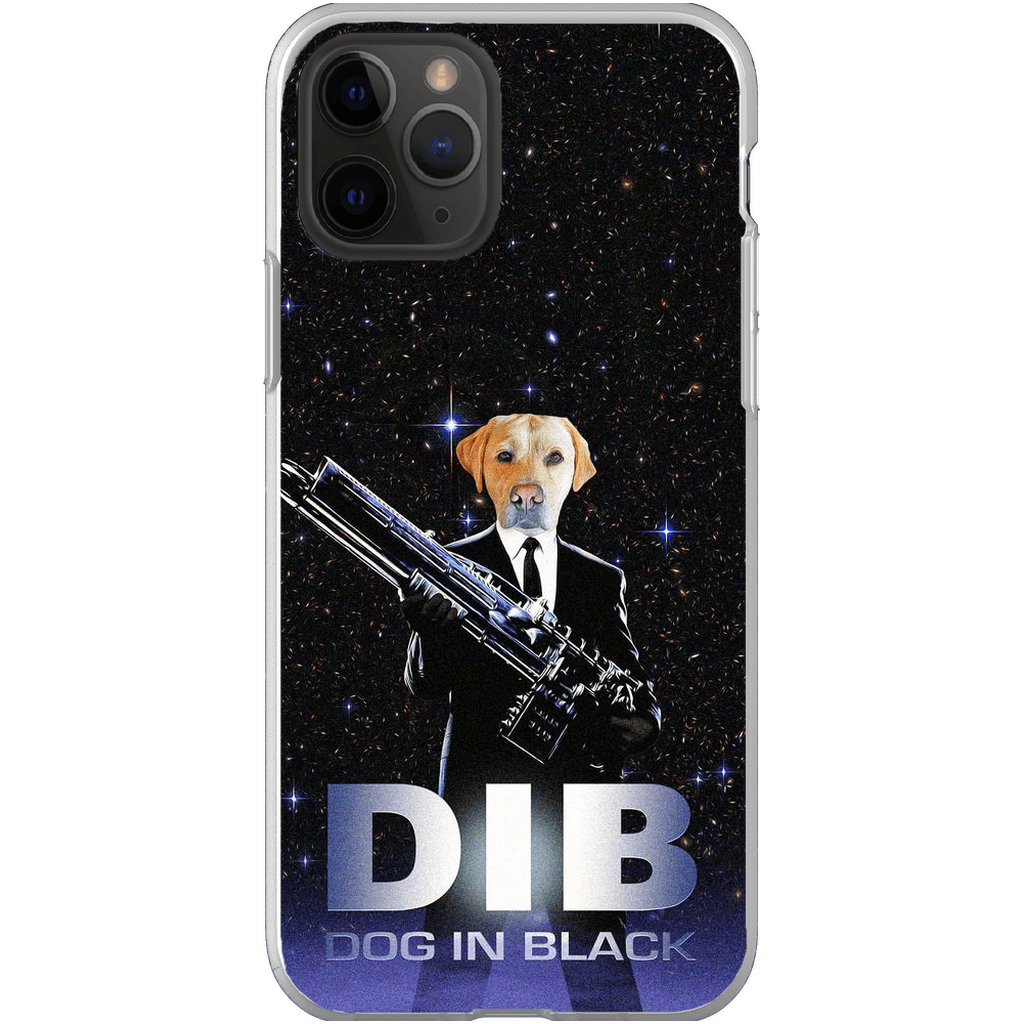 Funda para móvil personalizada &#39;Perro de negro&#39;