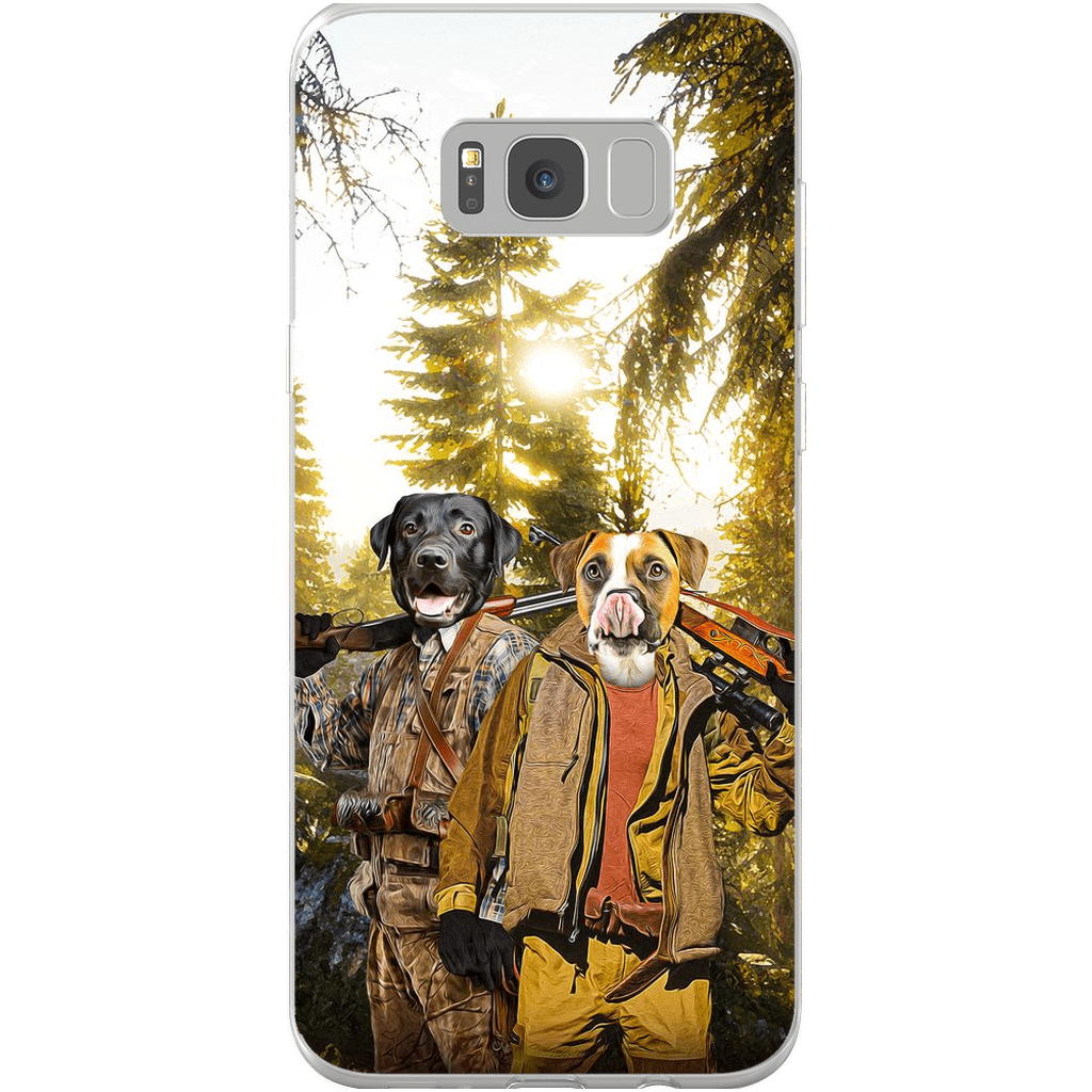 Funda personalizada para teléfono con 2 mascotas &#39;The Hunters&#39;